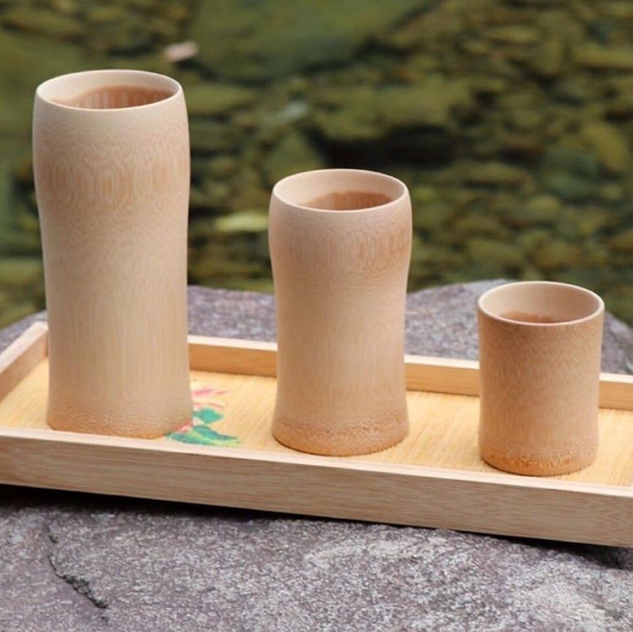 Handmade natural bamboo cup HT601